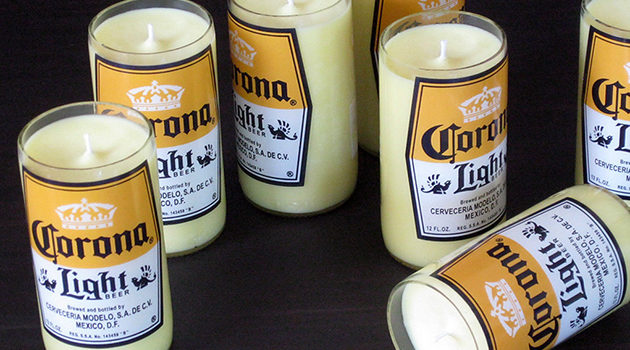 Wenn aus alten Bierflaschen Kerzen werden Patrick Hoesterey Beer Candle / Kerze aus Bierflaschen