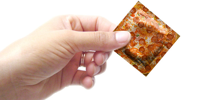 Mach es lecker! Das Pizza Kondom Pizza Kondom