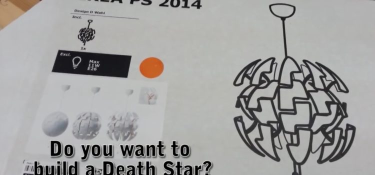 Ikea-Hack: Aus einer Lampe wird ein Todesstern Ikea Hack Death Star