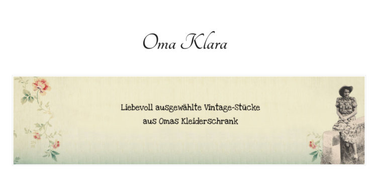 Oma Klara: Vintage Mode von Oma Oma Klara - Vintage Mode