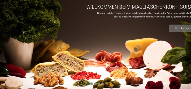 Stuggi: Maultaschen individuell füllen und liefern lassen Stuggi Maultaschenkonfigurator