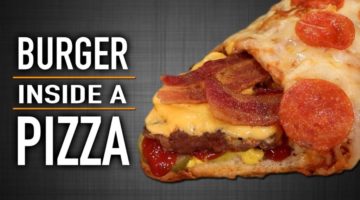 Anleitung: Burger in einer Pizza - Burger Inside A Pizza
