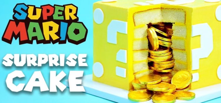 Anleitung: Super Mario „?-Block“ Kuchen Super Mario ?-Block Kuchen