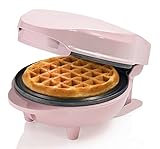 Bestron Mini-Waffeleisen für klassische Waffeln, kleiner Waffelmaker mit Antihaftbeschichtung, für...