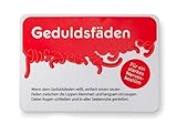 Geduldsfäden, Fruchtgummischnüre mit Erdbeergeschmack aus der Schiebeschachtel, 1er Pack (24g),...