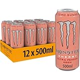 Monster Energy Ultra Peachy Keen - koffeinhaltiger Energy Drink mit erfrischendem Pfirsich-Geschmack...