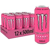 Monster Energy Ultra Rosa - koffeinhaltiger Energy Drink mit erfrischendem Grapefruit Geschmack -...